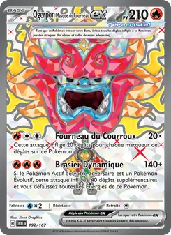 Carte Ogerpon Masque du Fourneau-ex 192/167 – Mascarade Crépusculaire