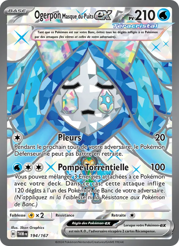 Carte Ogerpon Masque du Puits-ex 194/167 – Mascarade Crépusculaire