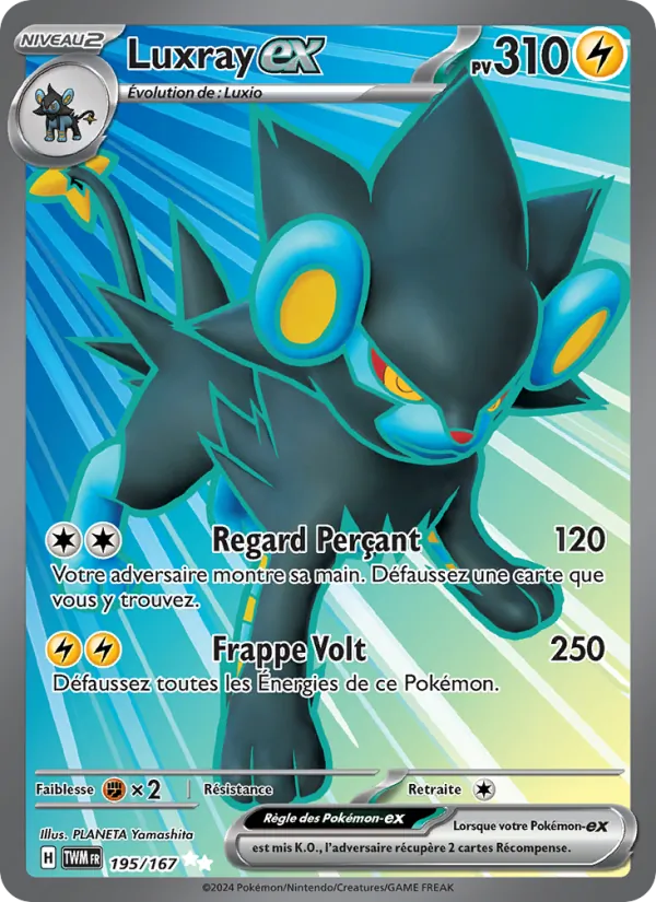 Carte Luxray-ex 195/167 – Mascarade Crépusculaire