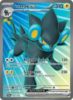 Carte Luxray-ex 195/167 – Mascarade Crépusculaire