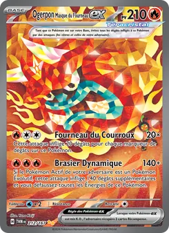 Carte Ogerpon Masque du Fourneau-ex 212/167 – Mascarade Crépusculaire