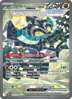 Carte Ogerpon Masque de la Pierre-ex 215/167 – Mascarade Crépusculaire