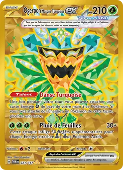 Carte Ogerpon Masque Turquoise-ex 221/167 – Mascarade Crépusculaire
