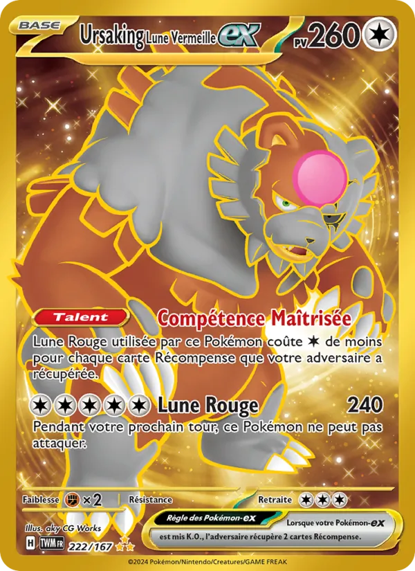 Carte Ursaking Lune Vermeille-ex 222/167 – Mascarade Crépusculaire
