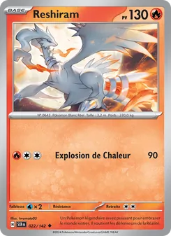 Carte Reshiram 022/142 – Couronne Stellaire