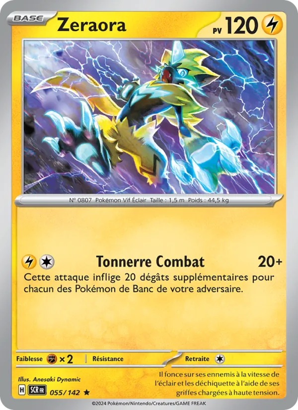Carte Zeraora 055/142 – Couronne Stellaire