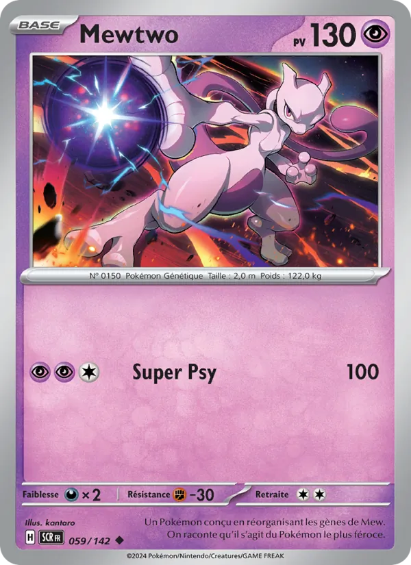 Carte Mewtwo 059/142 – Couronne Stellaire