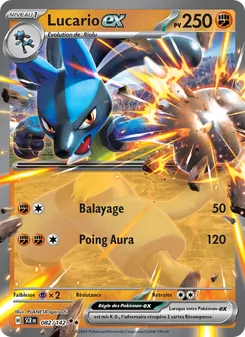 Carte Lucario-ex 082/142 – Couronne Stellaire
