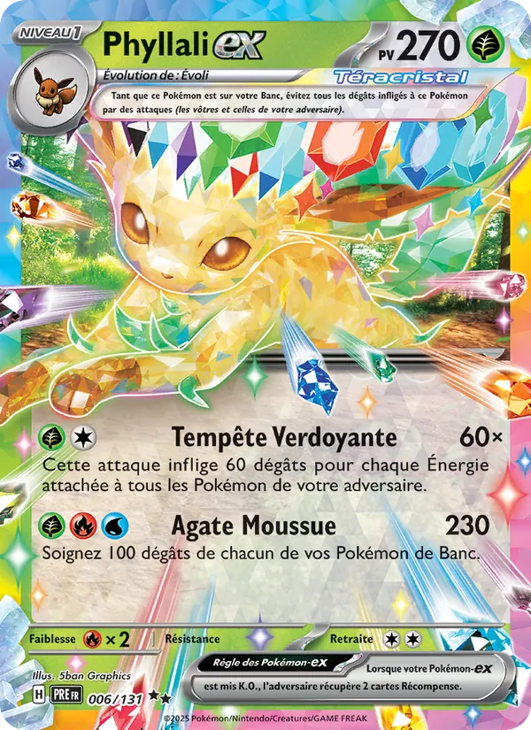 Carte Phyllali-ex 006/131 – Évolutions Prismatiques