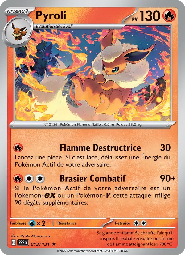 Carte Pyroli 013/131 – Évolutions Prismatiques