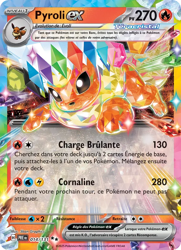 Carte Pyroli-ex 014/131 – Évolutions Prismatiques