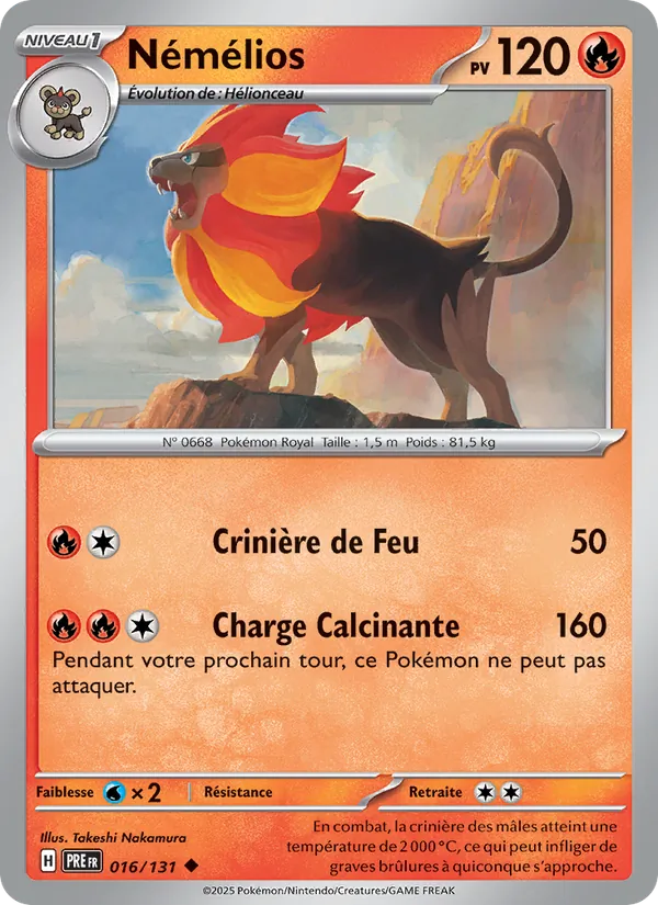 Carte Némélios 016/131 – Évolutions Prismatiques