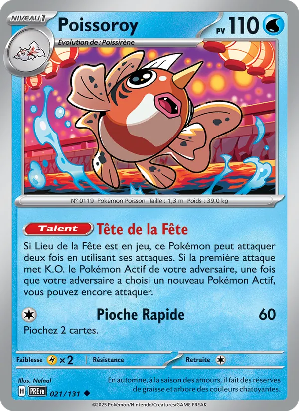 Carte Poissoroy 021/131 – Évolutions Prismatiques