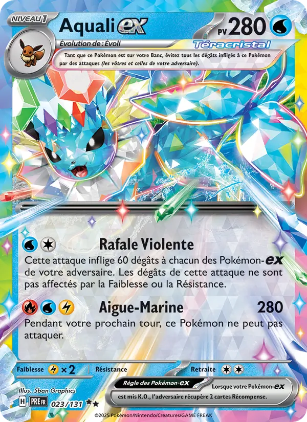 Carte Aquali-ex 023/131 – Évolutions Prismatiques