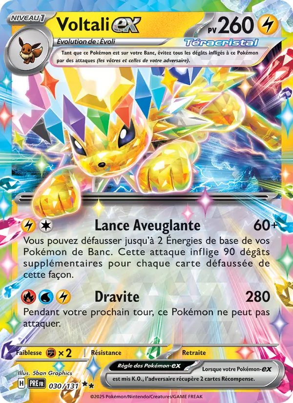 Carte Voltali-ex 030/131 – Évolutions Prismatiques