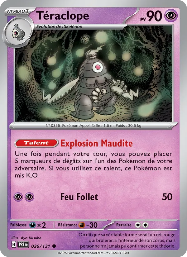 Carte Téraclope 036/131 – Évolutions Prismatiques