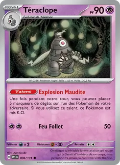 Carte Téraclope 036/131 – Évolutions Prismatiques