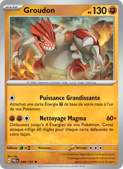 Carte Groudon 049/131 – Évolutions Prismatiques