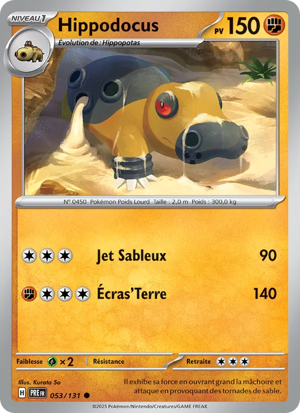 Carte Hippodocus 053/131 – Évolutions Prismatiques