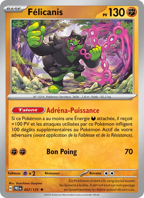 Carte Félicanis 057/131 – Évolutions Prismatiques