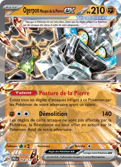 Carte Ogerpon Masque de la Pierre-ex 058/131 – Évolutions Prismatiques