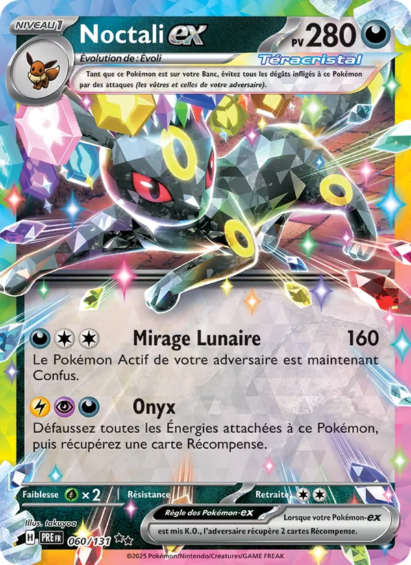 Carte Noctali-ex 060/131 – Évolutions Prismatiques