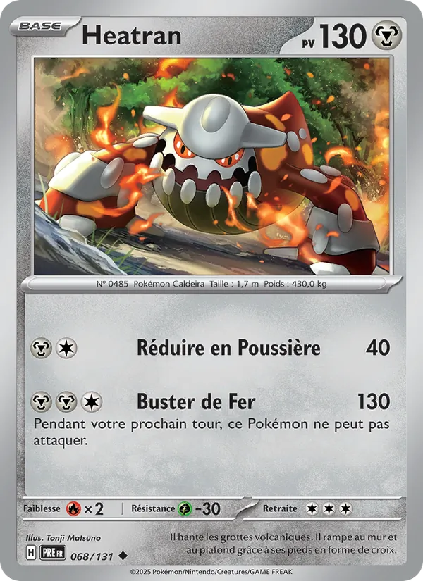 Carte Heatran 068/131 – Évolutions Prismatiques