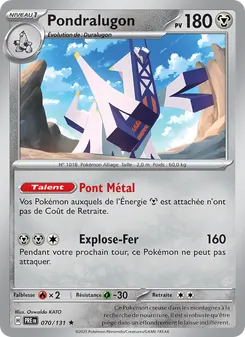 Carte Pondralugon 070/131 – Évolutions Prismatiques