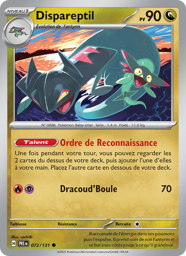 Carte Dispareptil 072/131 – Évolutions Prismatiques