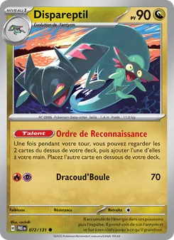 Carte Dispareptil 072/131 – Évolutions Prismatiques