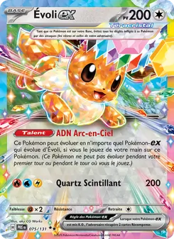 Carte Évoli-ex 075/131 – Évolutions Prismatiques