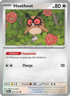 Carte Hoothoot 077/131 – Évolutions Prismatiques