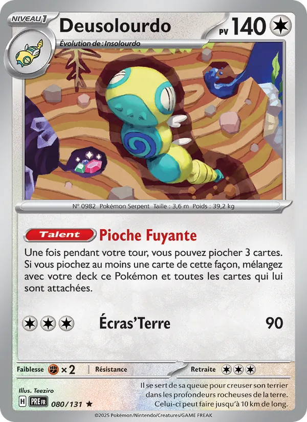 Carte Deusolourdo 080/131 – Évolutions Prismatiques