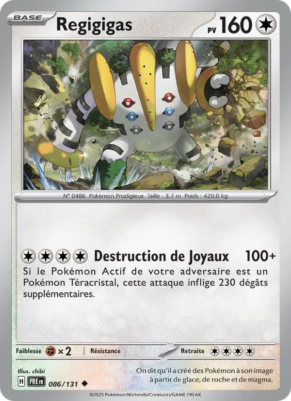 Carte Regigigas 086/131 – Évolutions Prismatiques