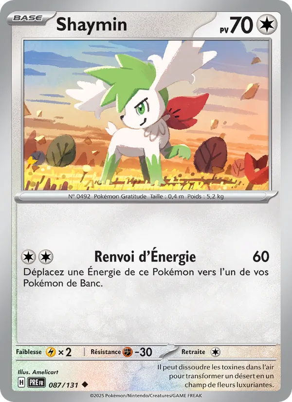 Carte Shaymin 087/131 – Évolutions Prismatiques