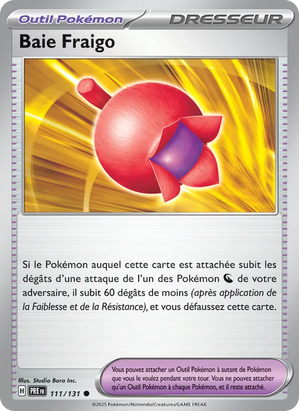 Carte Baie Fraigo 111/131 – Évolutions Prismatiques
