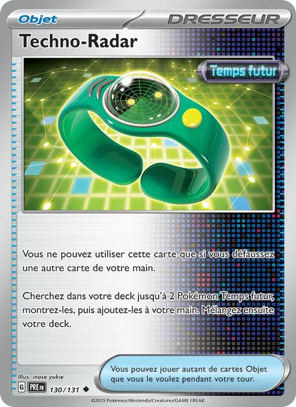 Carte Techno-Radar 130/131 – Évolutions Prismatiques
