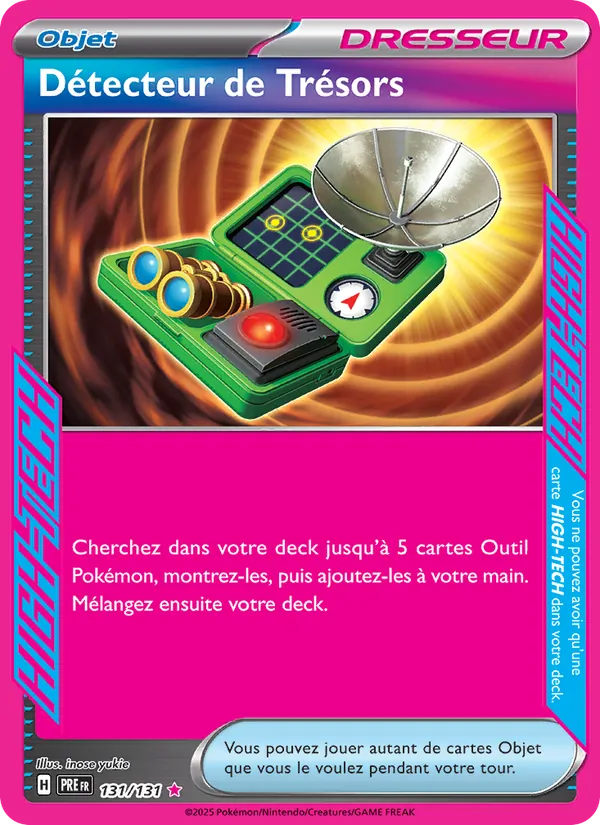 Carte Détecteur de Trésors 131/131 – Évolutions Prismatiques