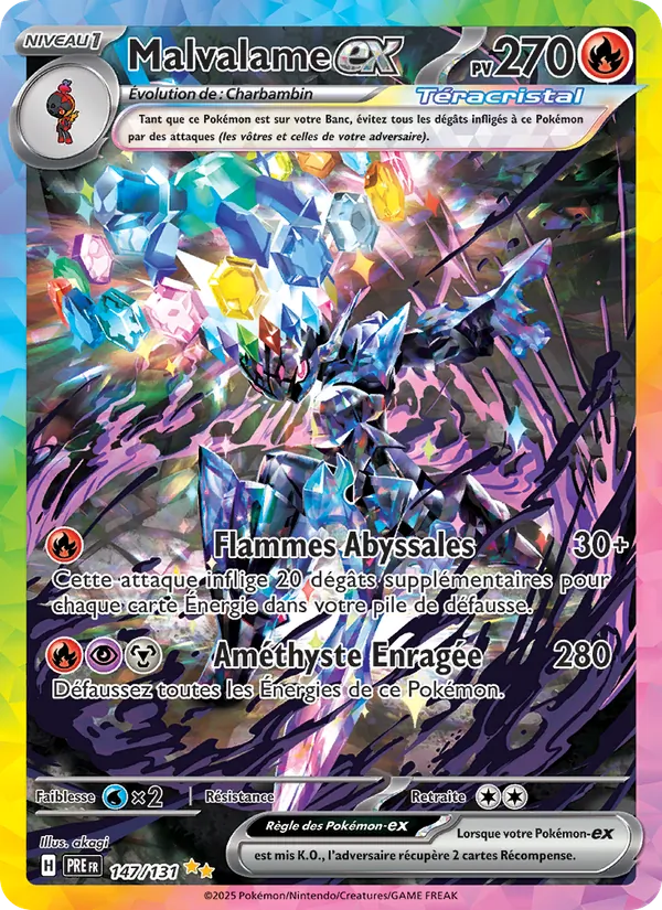 Carte Malvalame-ex 147/131 – Évolutions Prismatiques