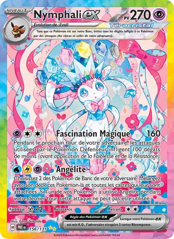 Carte Nymphali-ex 156/131 – Évolutions Prismatiques
