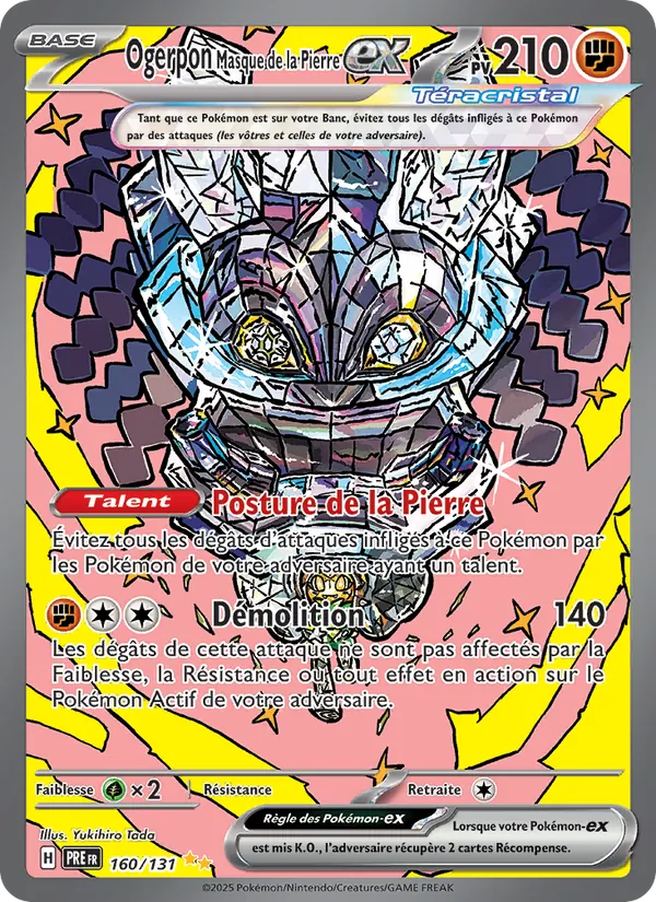 Carte Ogerpon Masque de la Pierre-ex 160/131 – Évolutions Prismatiques