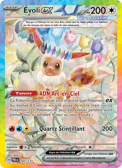 Carte Évoli-ex 167/131 – Évolutions Prismatiques