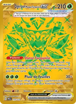 Carte Ogerpon Masque Turquoise-ex 177/131 – Évolutions Prismatiques