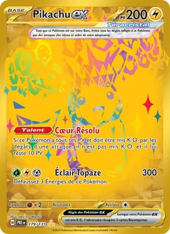 Carte Pikachu-ex 179/131 – Évolutions Prismatiques