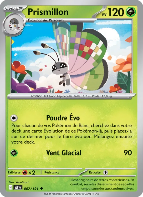 Carte Prismillon 007/191 – Étincelles Déferlantes