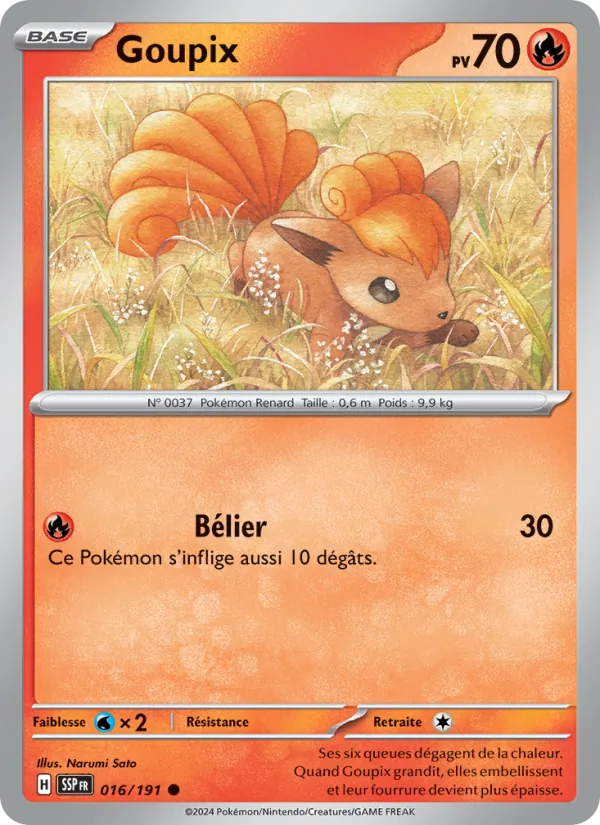 Carte Goupix 016/191 – Étincelles Déferlantes