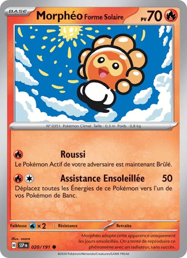 Carte Morphéo Forme Solaire 020/191 – Étincelles Déferlantes