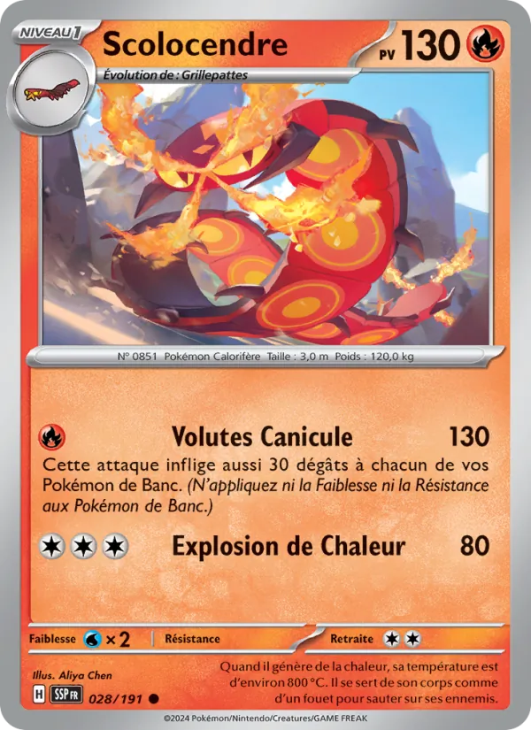 Carte Scolocendre 028/191 – Étincelles Déferlantes