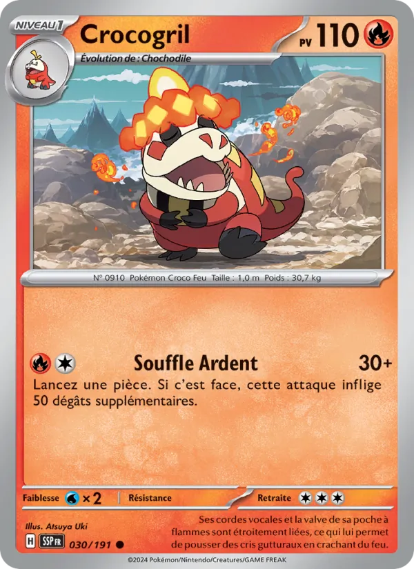Carte Crocogril 030/191 – Étincelles Déferlantes
