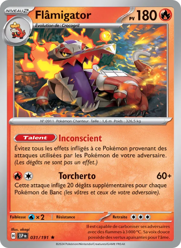 Carte Flâmigator 031/191 – Étincelles Déferlantes